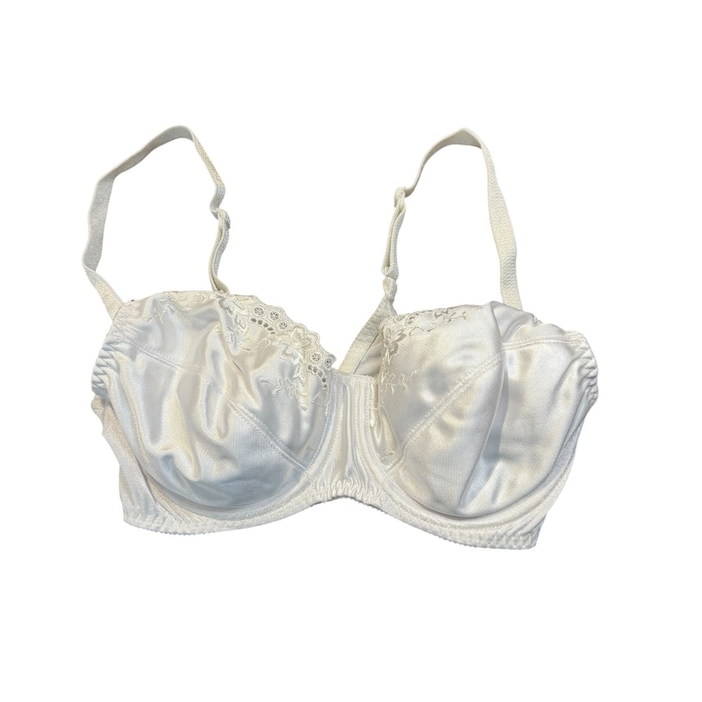 Vanity Fair Bra Womens 34C White Satin Solutions Contour Underwire Bra 75-233
